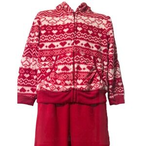 Faded Glory Girl Clothing Holiday Jacket Pants Set 4T Christmas Valentine